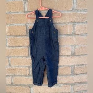 Carters 18M dark denim overalls